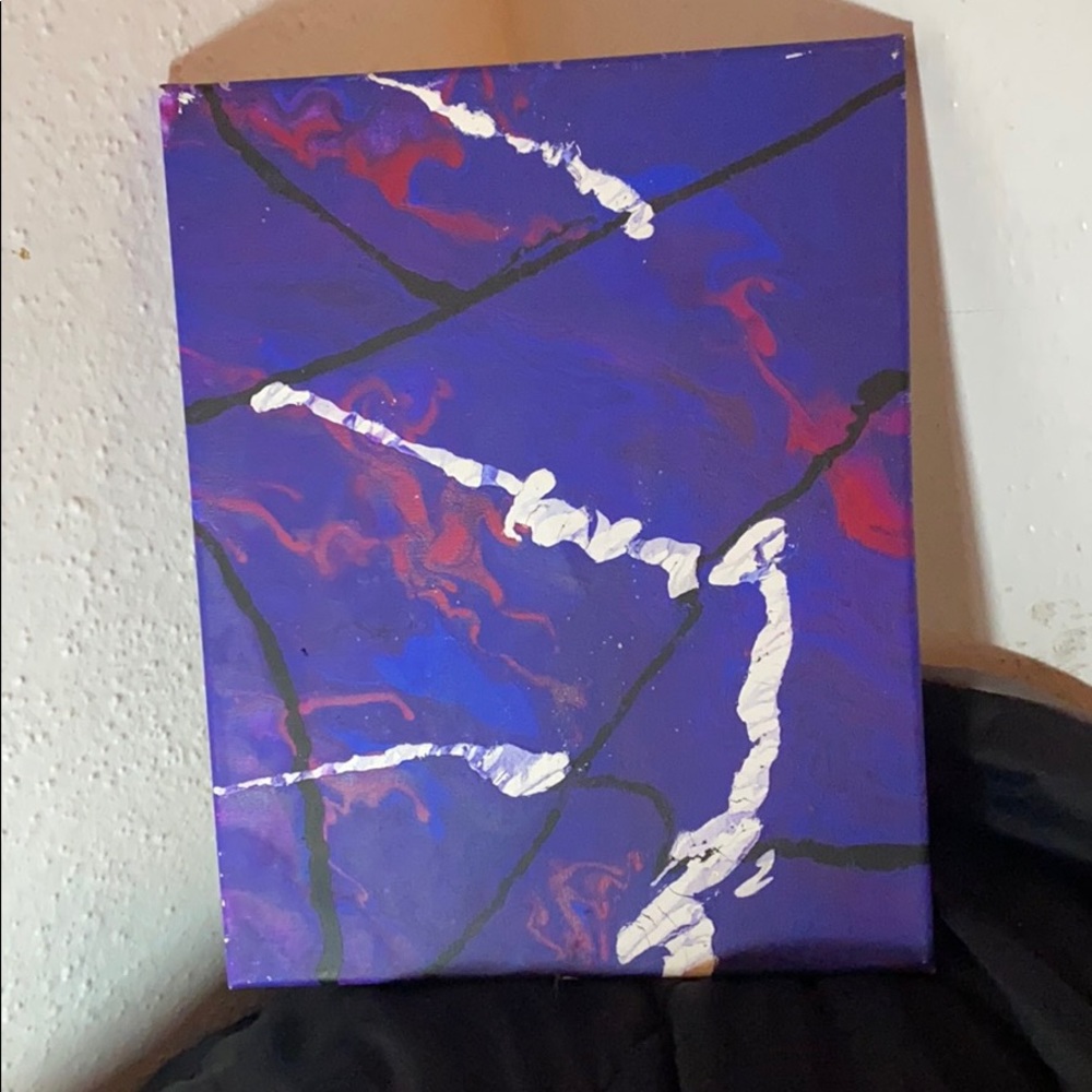 Medium sized purple marble painting